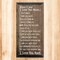 Solid Knotty Pine Rustic Wooden Wall Sign "When I Say I Love You" - 9x18 Inch